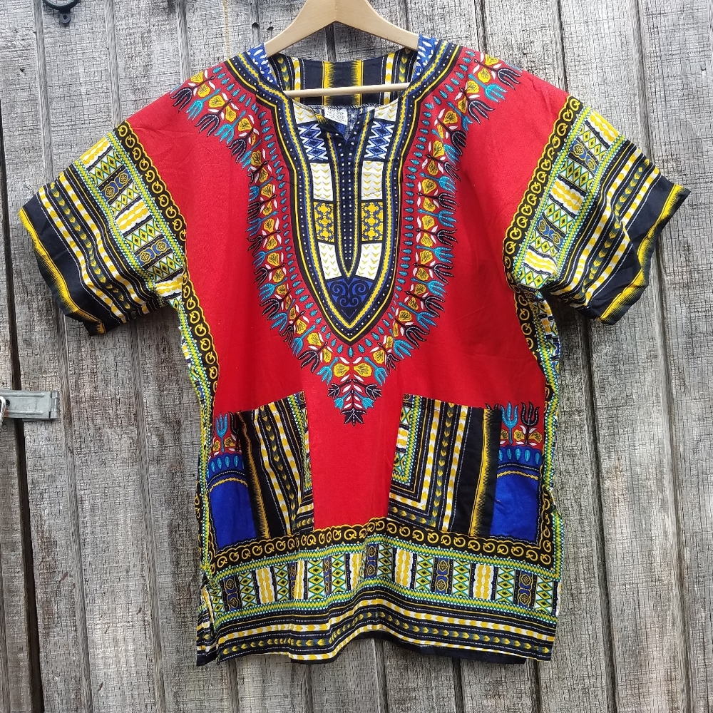 Unisex Dashiki Multicolor One-Size Thailand Made
